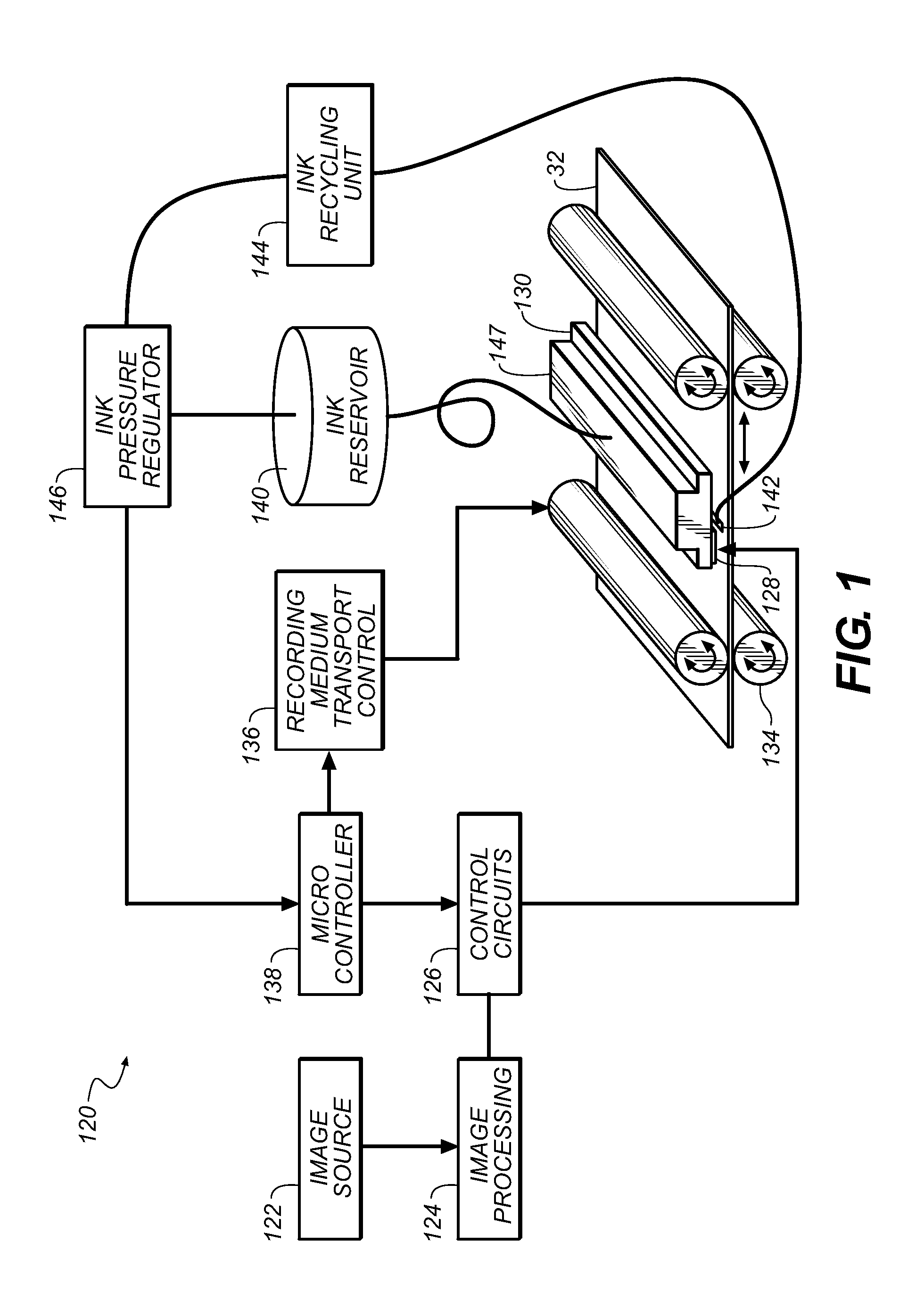 Large-particle inkjet discharged-area development printing