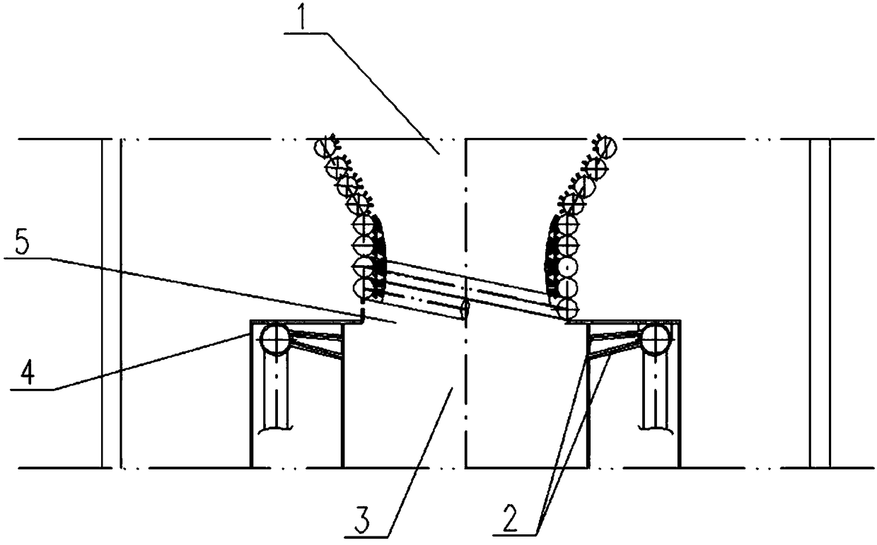 A gasification furnace cooling protection device