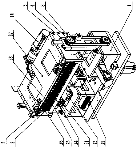 Glass box liquid crystal filling opening sealing mechanism of full-automatic leveling and sealing machine for liquid crystal glass boxes