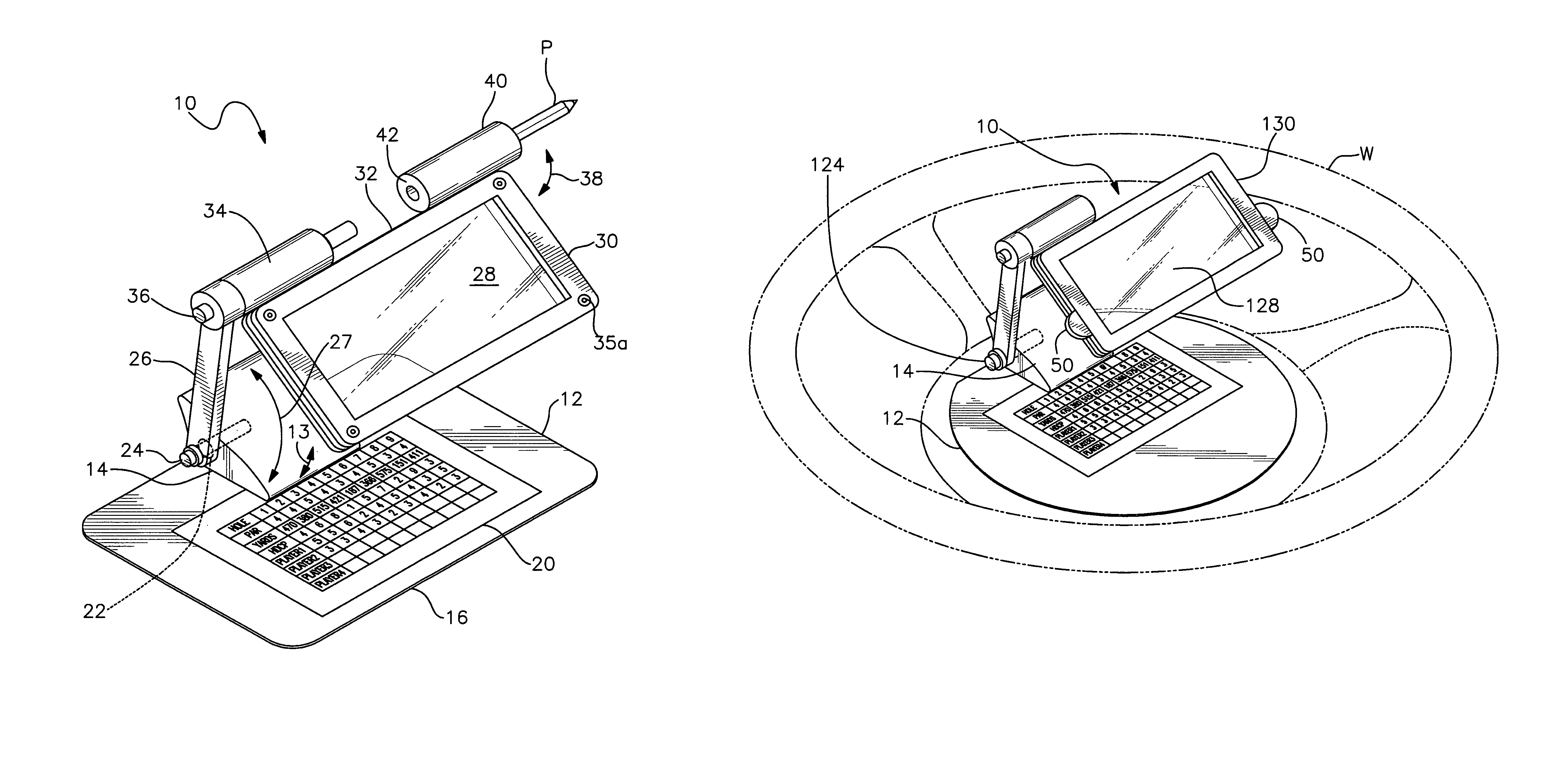 Golf scorecard magnifier