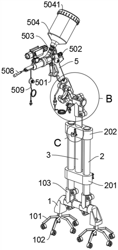 Novel-structure multifunctional ear-nose-throat clinical medicine spraying device