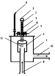 Device and method for regulating tar and ammonia water separation effect