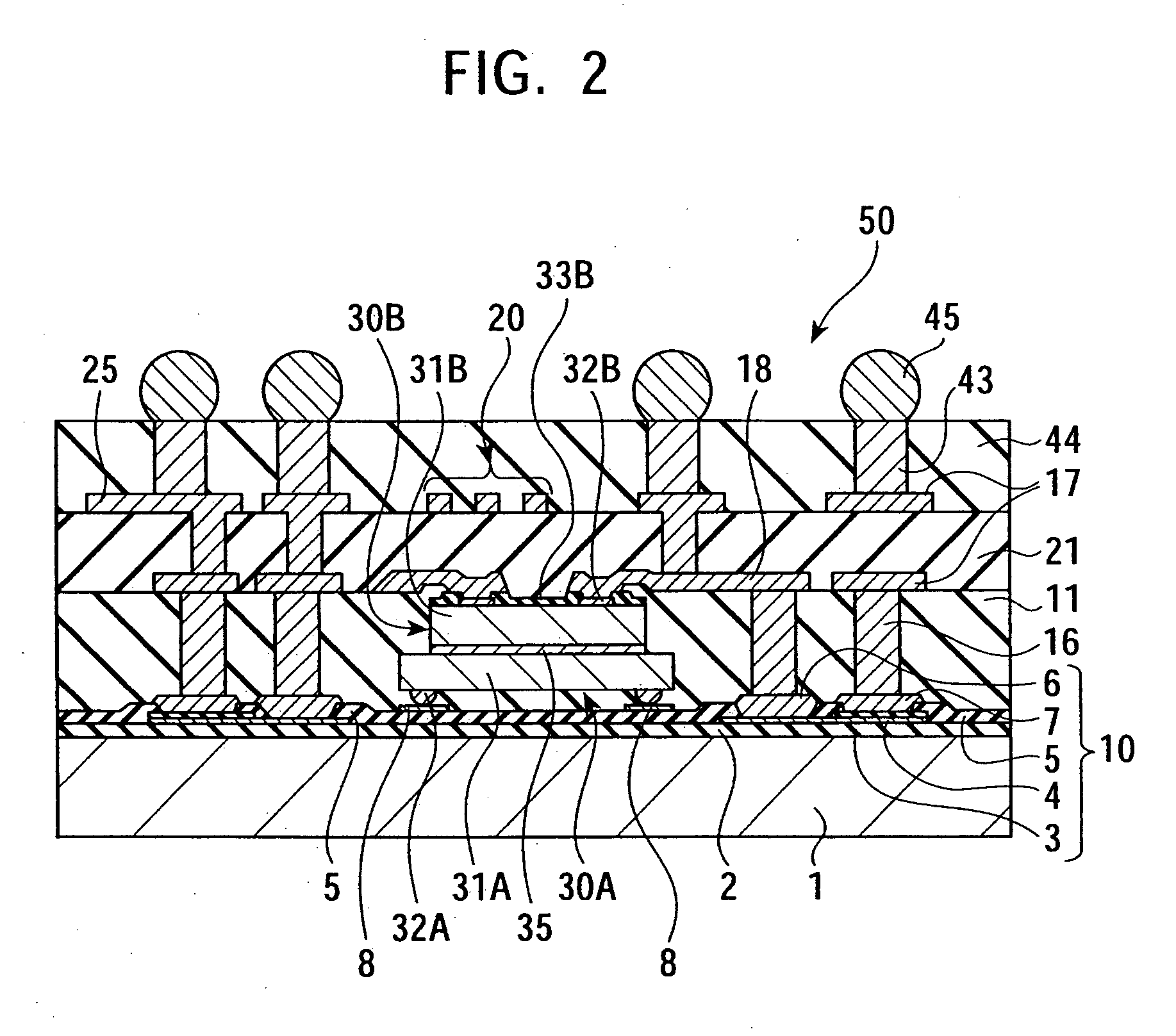 Semiconductor device, package structure thereof, and method for manufacturing the semiconductor device