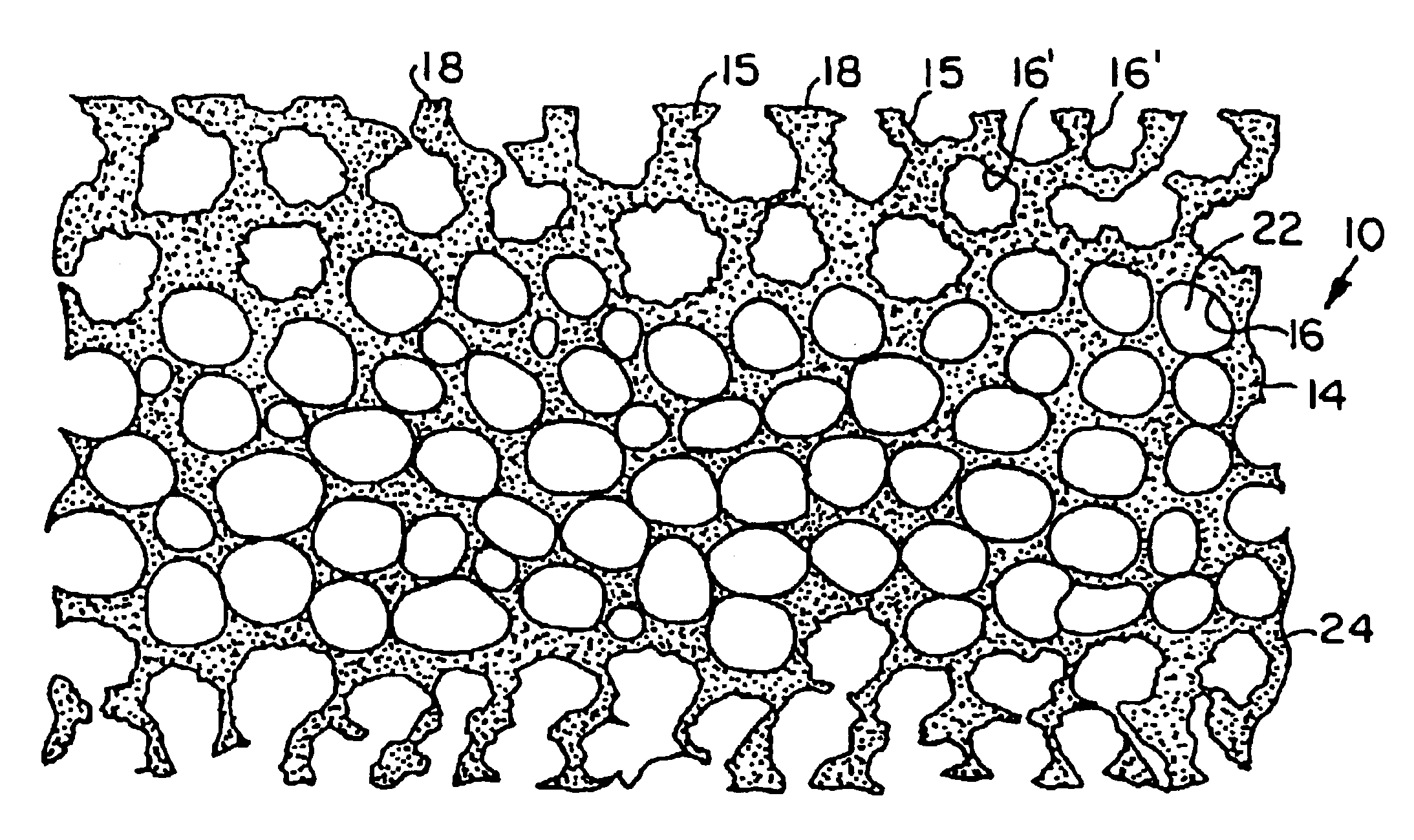 Polishing pad for a semiconductor device having a dissolvable substance