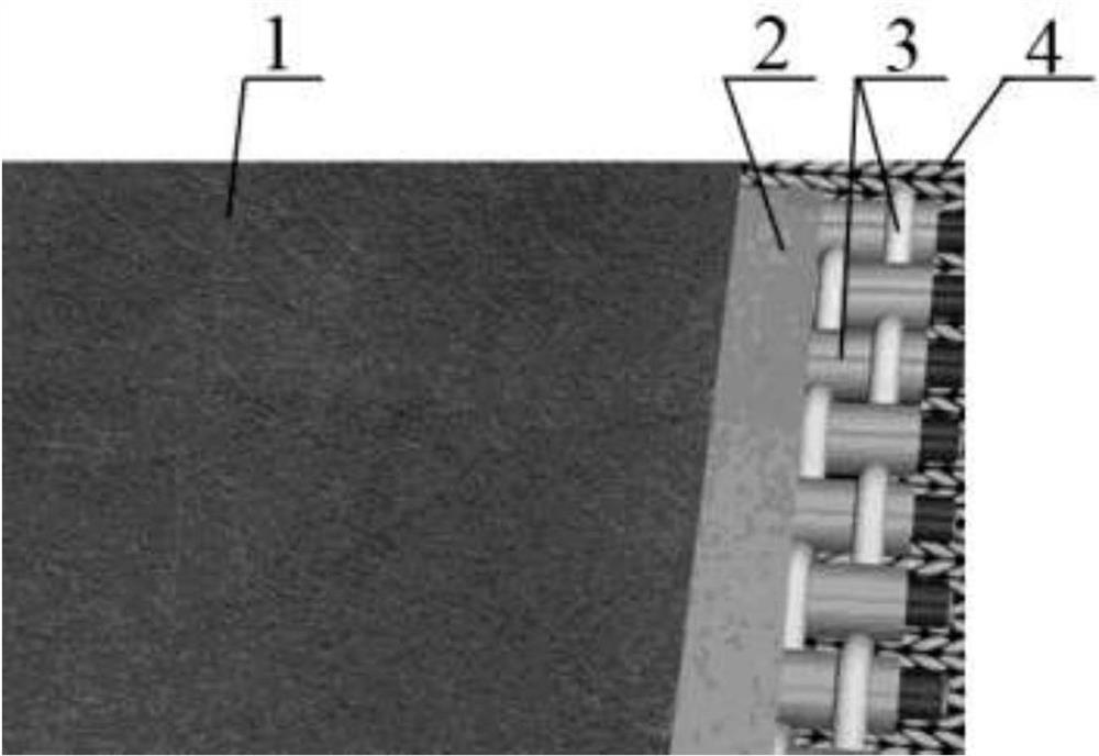 Composite fabric with built-in drug powder and its production method and application