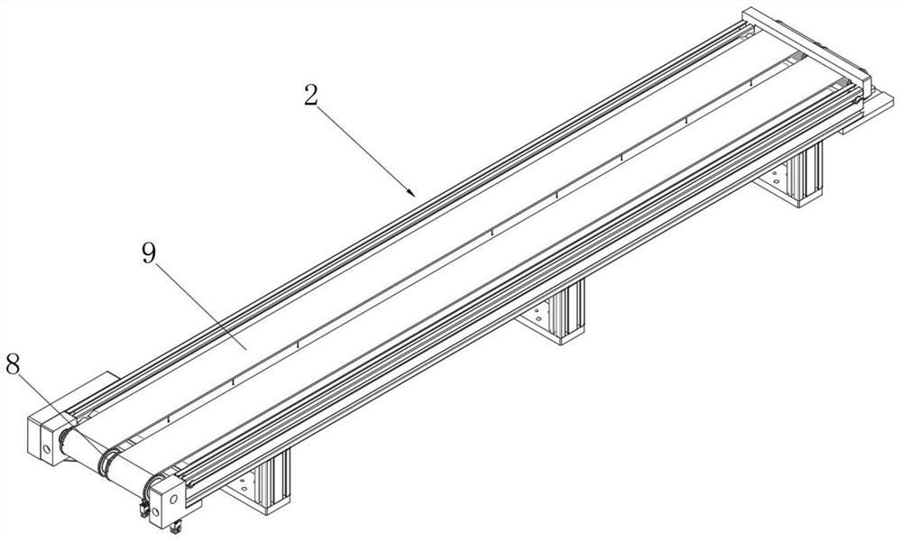 An automatic production line for stamping gearbox shell plates