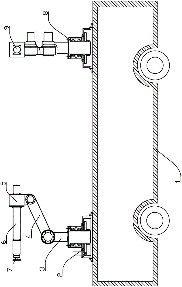 Drainage pipeline spraying-repairing construction process