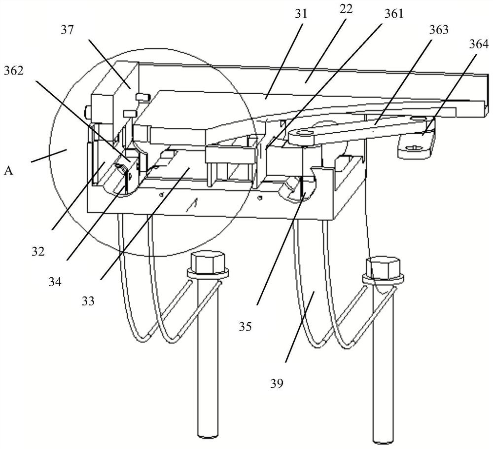 Intelligent automatic feeding operation device applied to rail fastener bolts