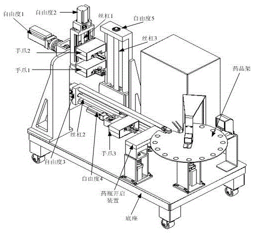 Implementation method of a zero-return control system for a dispensing robot