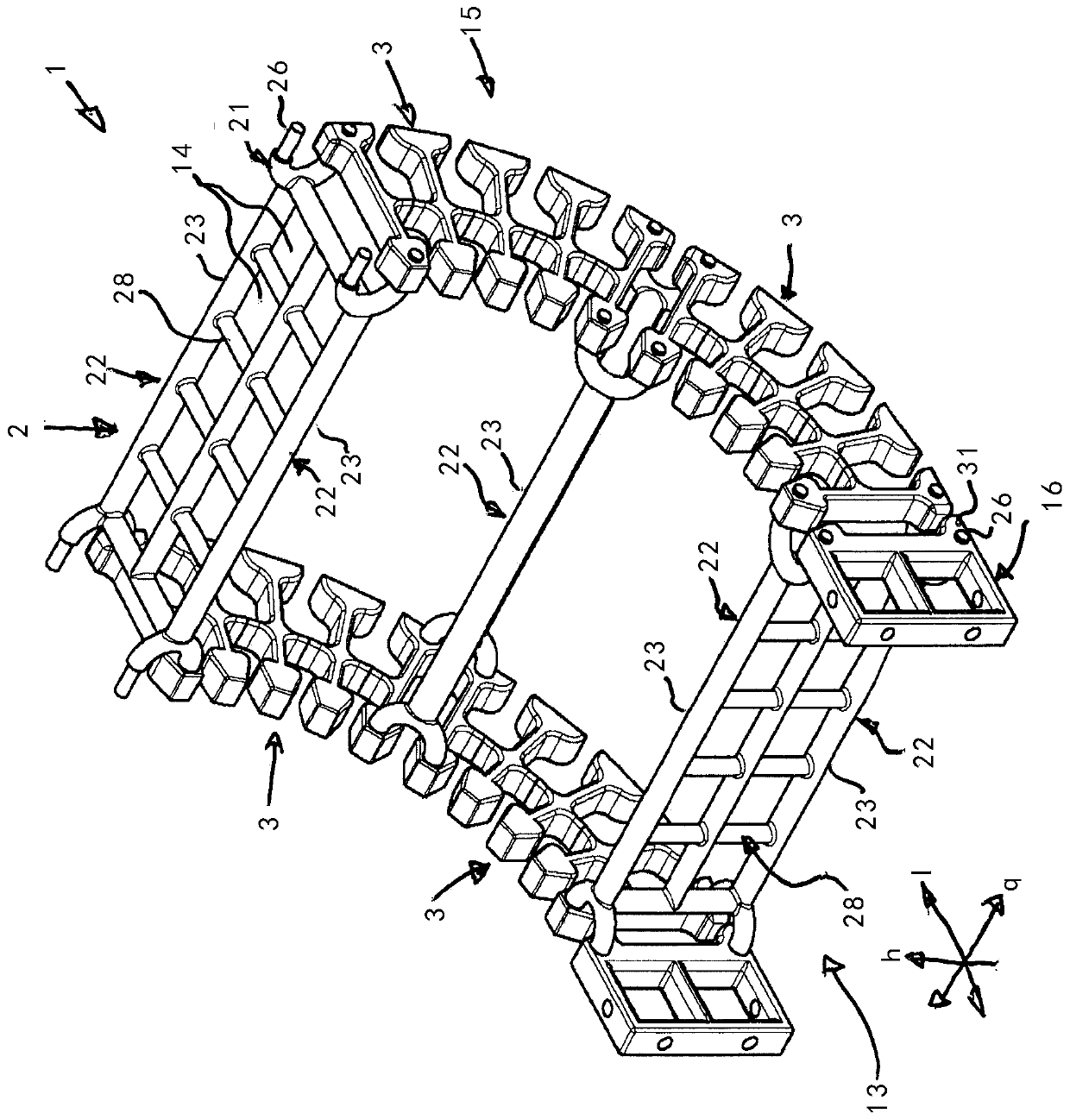 Connection arrangement and line-routing device