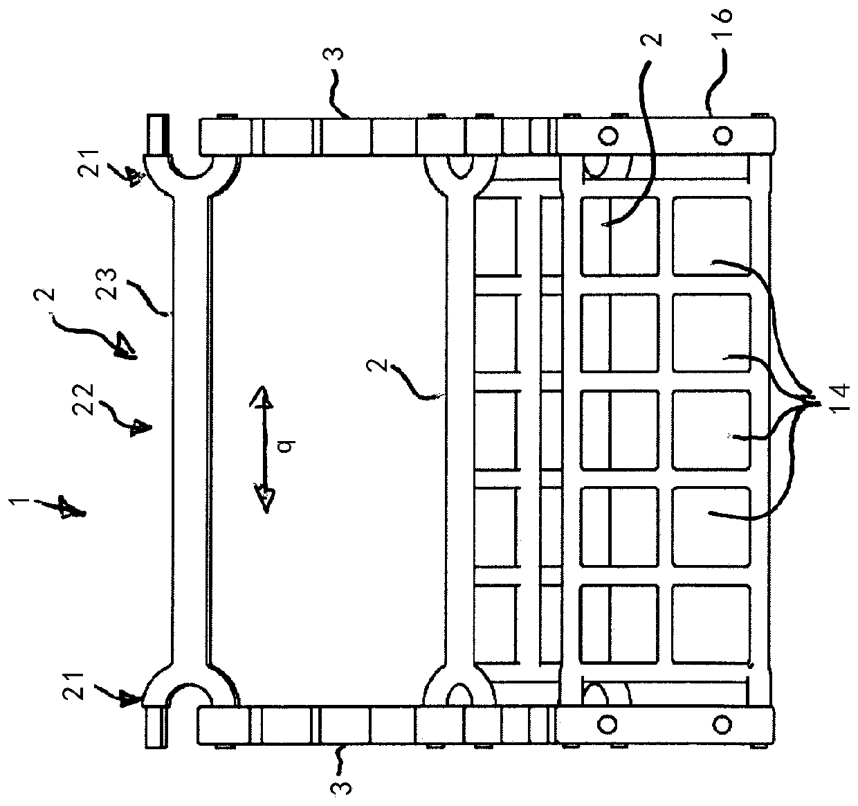 Connection arrangement and line-routing device