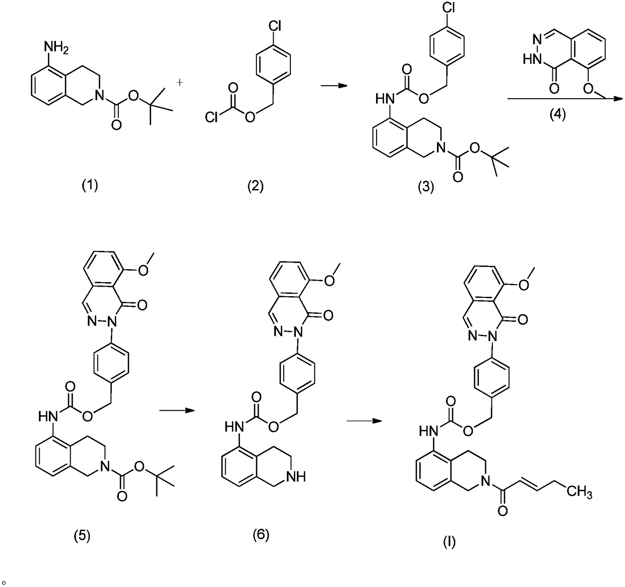 Paclitaxel and novel methoxyphthalazinone BTK (Bruton's Tyrosine Kinase) inhibitor combined medicinal composition and application thereof