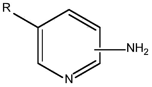 Method of aminopyridine modified resin for adsorbing rhodium octanoate dimer and metal ions