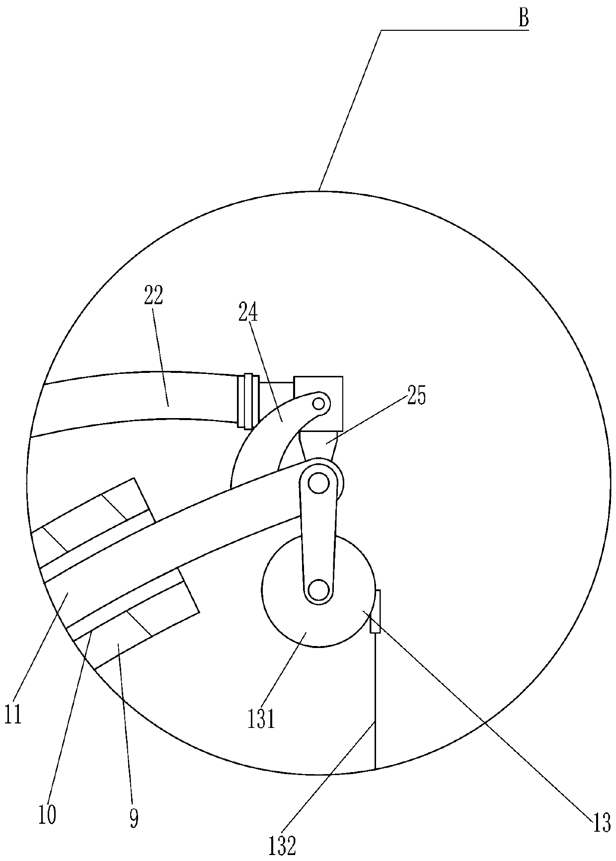 Range-adjustable equipment for wiping glass