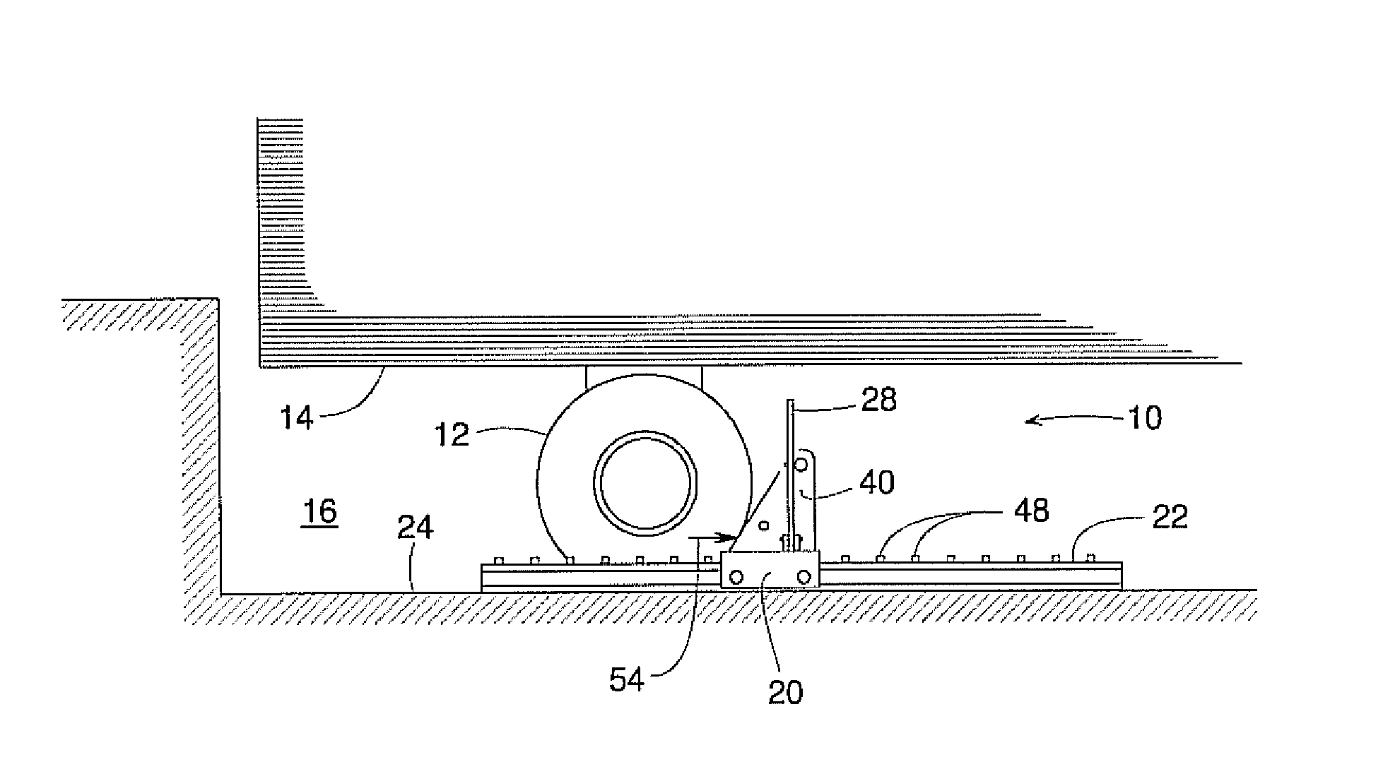 Manual wheel chocks with automatic positive locking