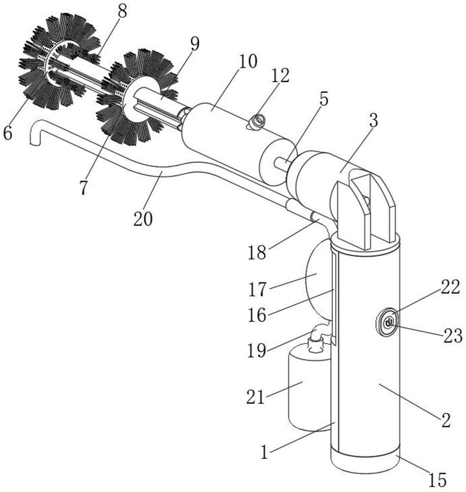 Electric nursing device for oral nursing of inpatient