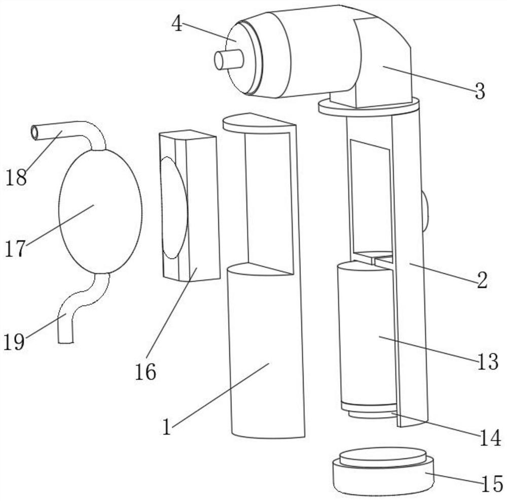 Electric nursing device for oral nursing of inpatient