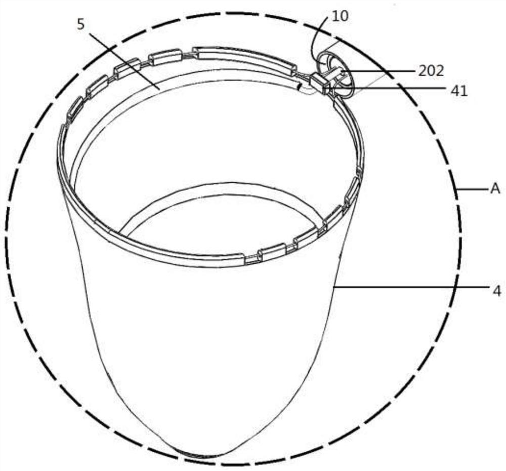 A kind of thoracoscopic extraction device