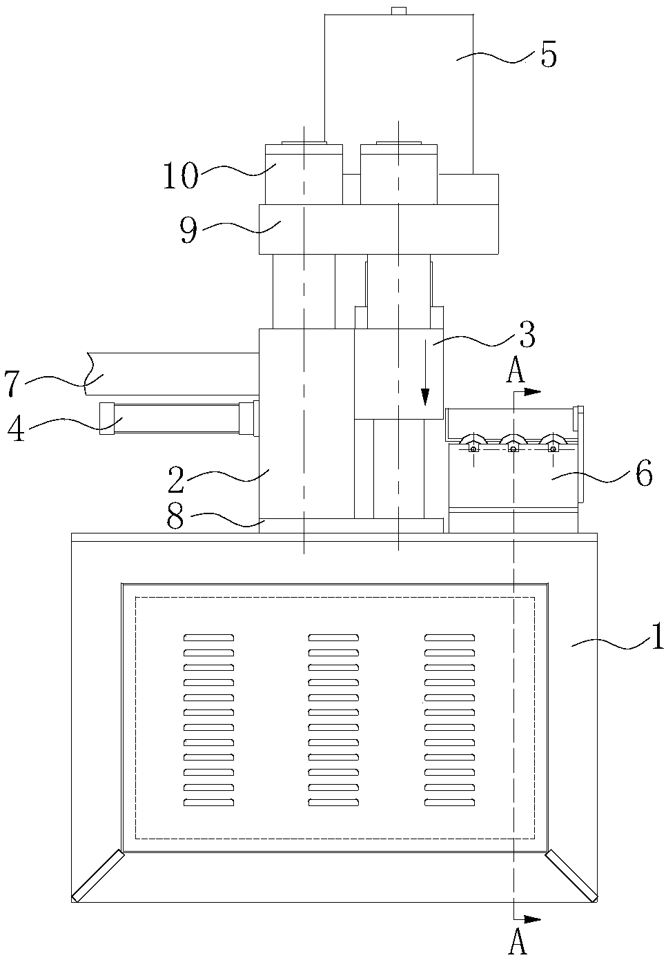 Tin bar cutting machine