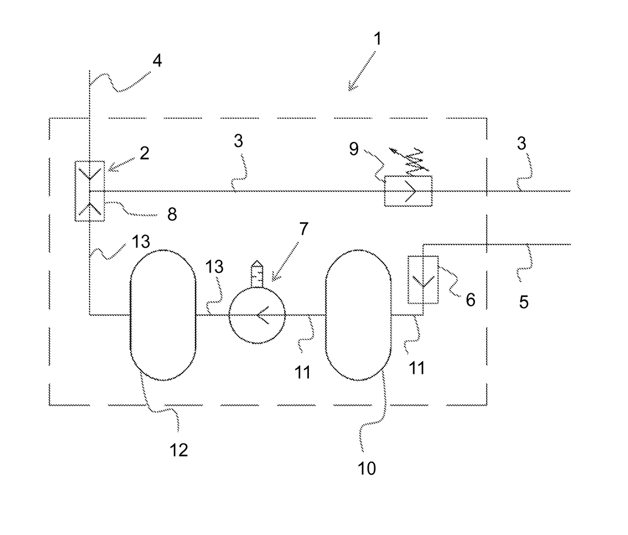 Pressure-increasing unit