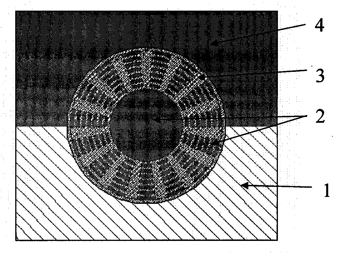 Sintering method of ceramic concentric sphere