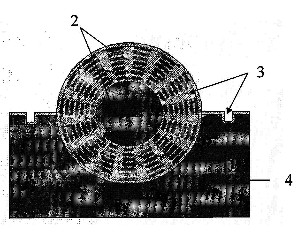 Sintering method of ceramic concentric sphere