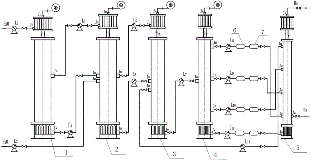 Tritium-containing wastewater treatment system and treatment method