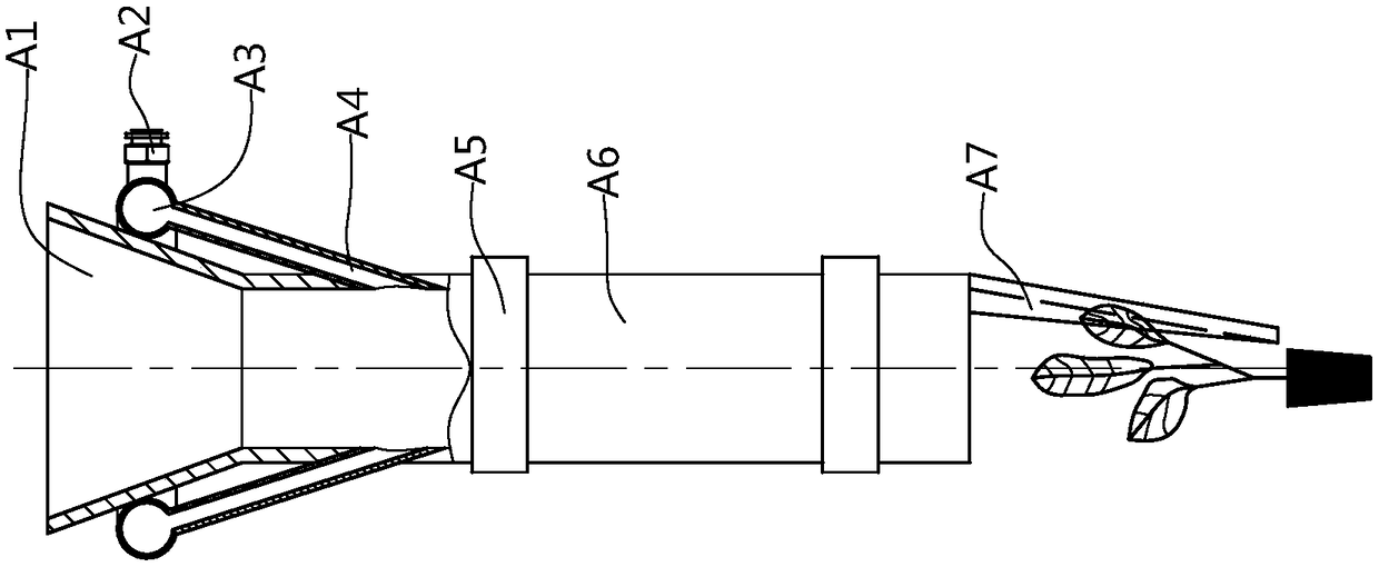 Accelerated fall type rape pot seedling transplanting device