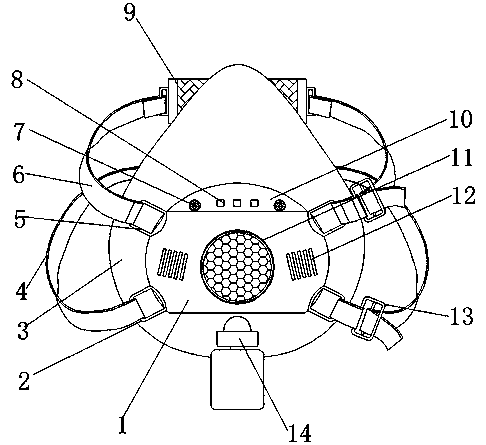 Professional medical operator sanitation protection mask