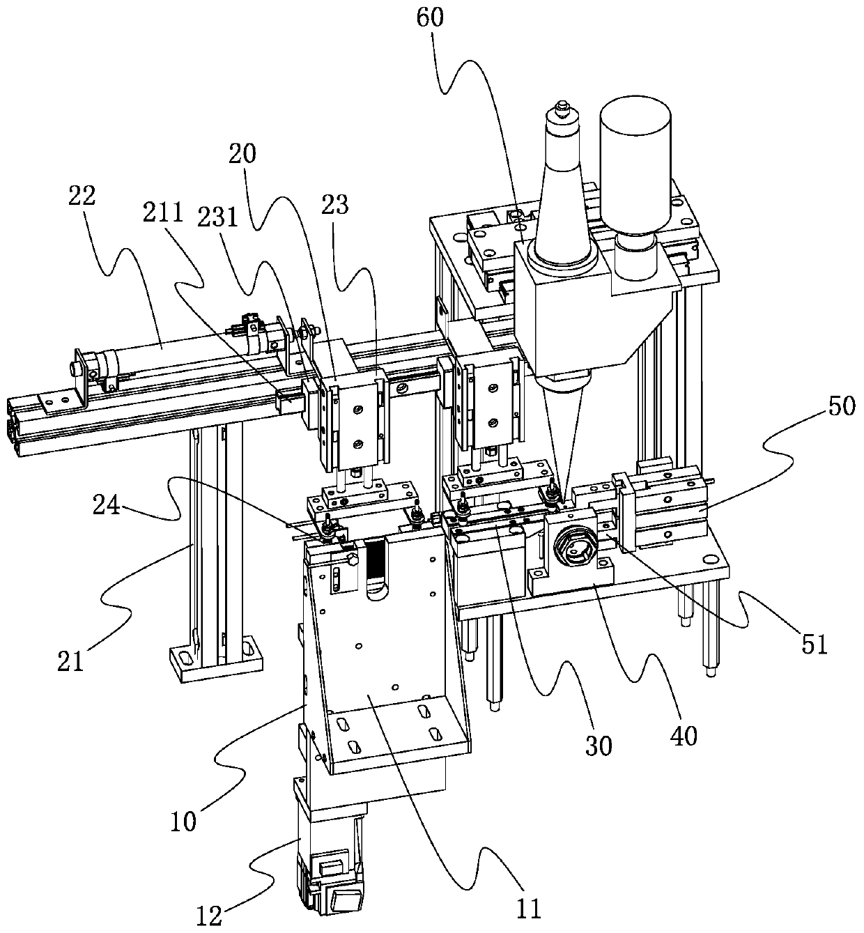 Precision bolt filter screen welding device