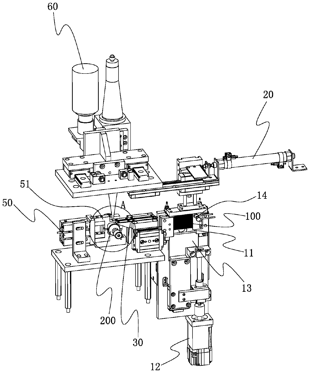 Precision bolt filter screen welding device