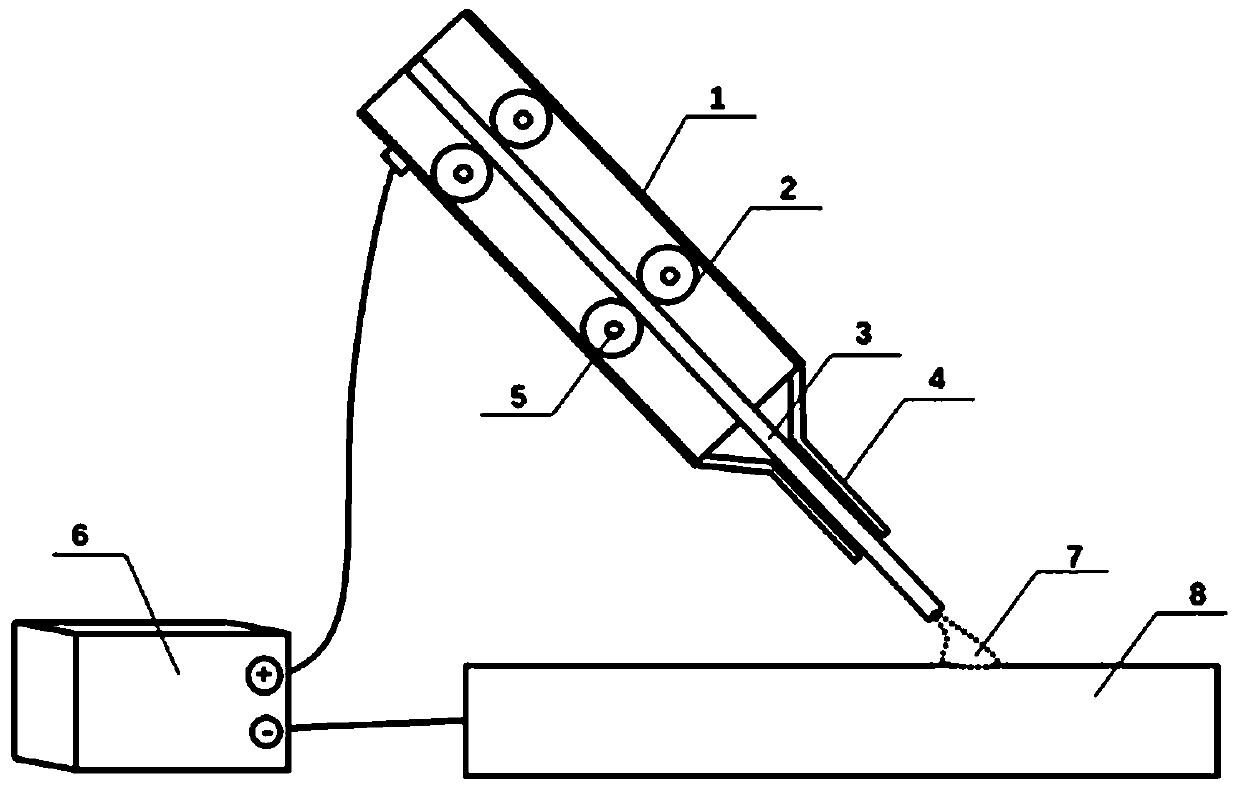 Welding Method of Laser-Low Current Welding Wire Spontaneously Induced Arc Hybrid Welding System