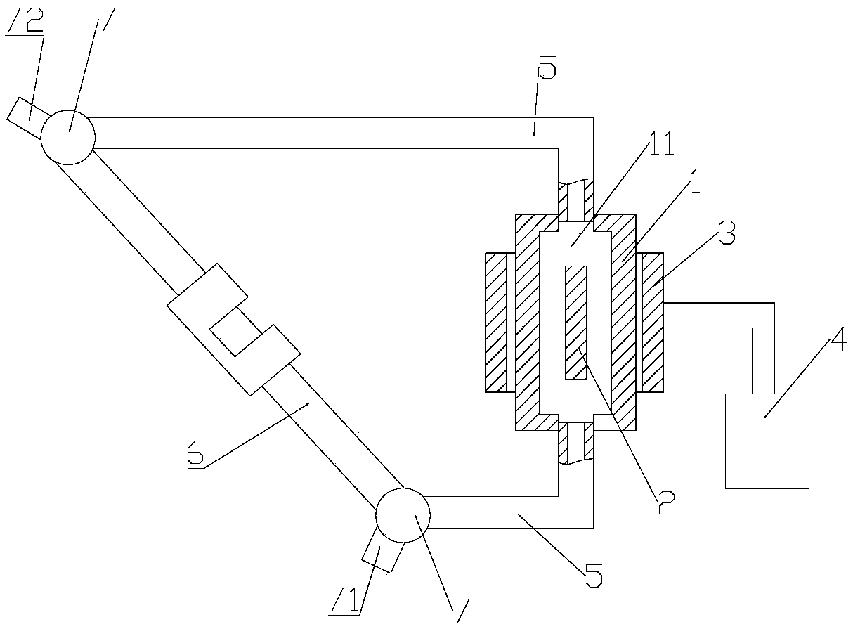 Liquid stirring oscillation device, application and liquid stirring method