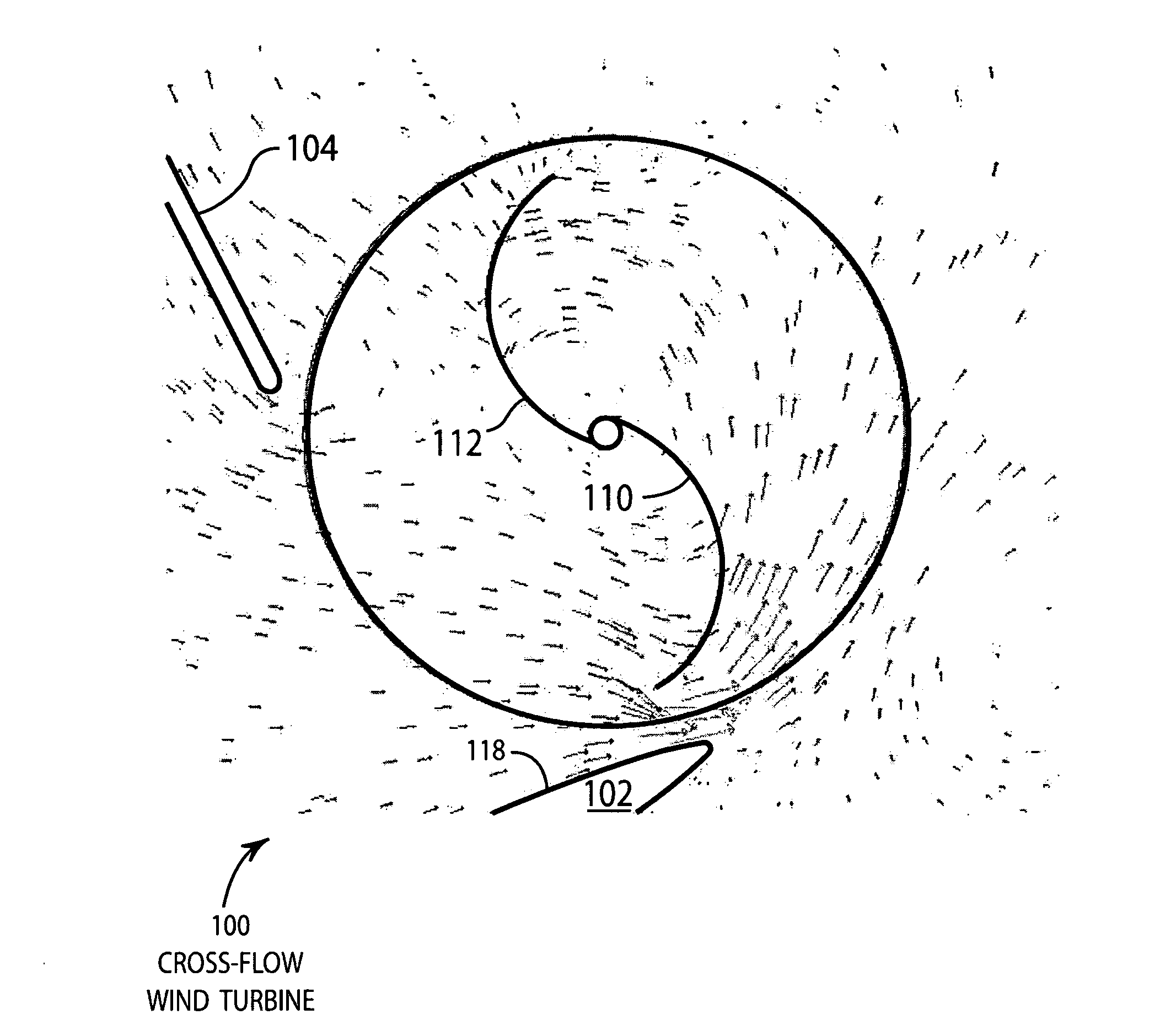 Cross-flow wind turbine