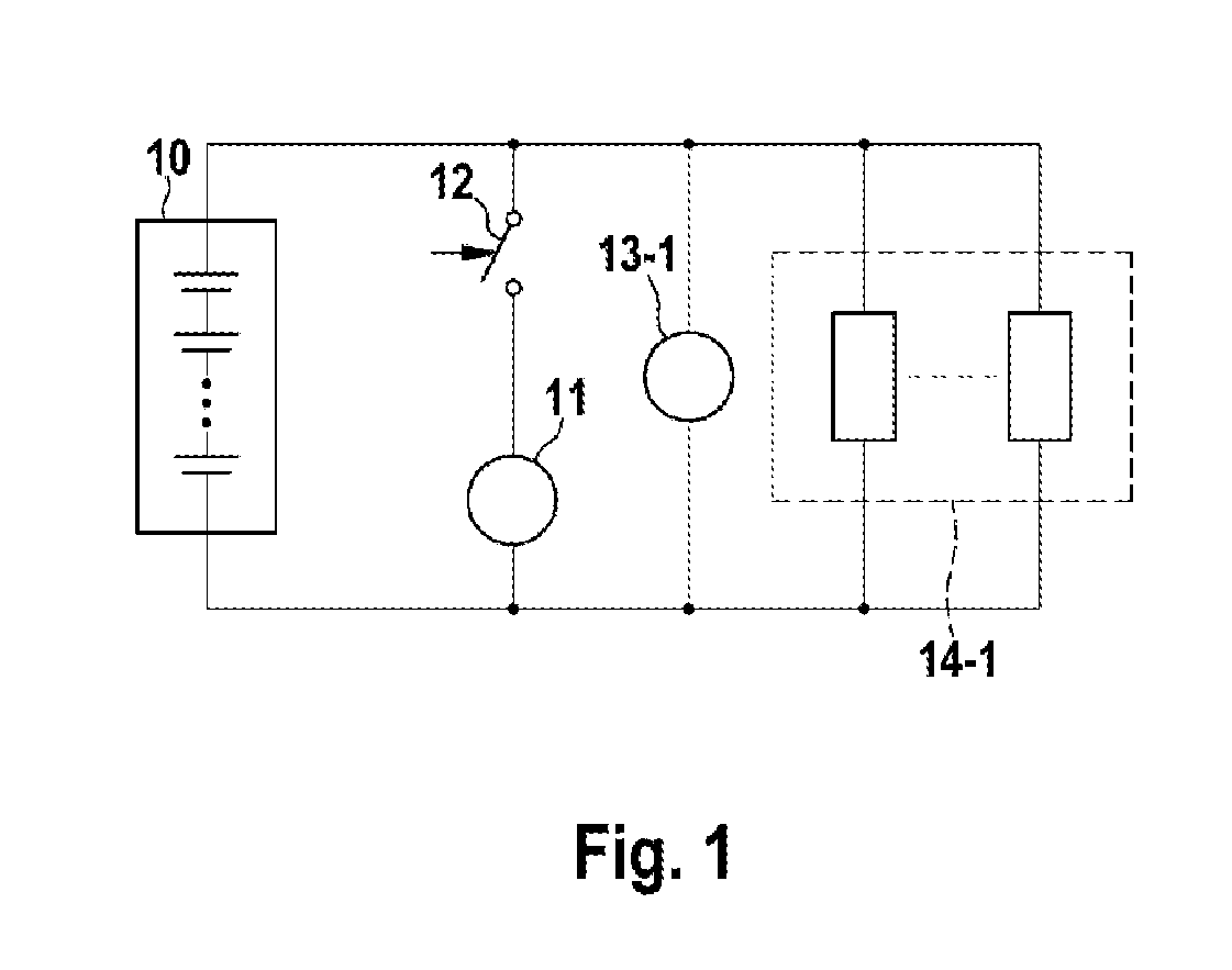 Battery system for micro-hybrid vehicles comprising high-efficiency consumers