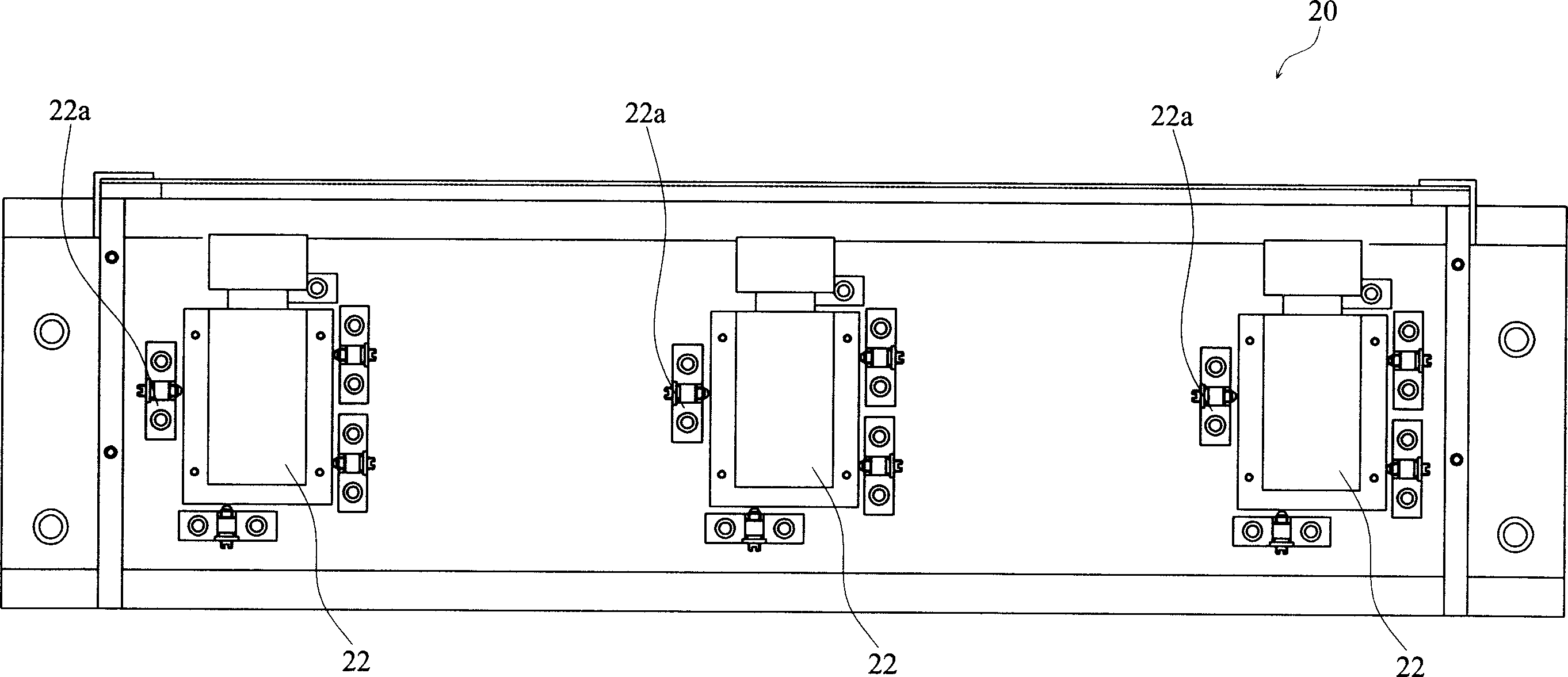 Debugging bench for detecting transmission image quality of sheet-like material