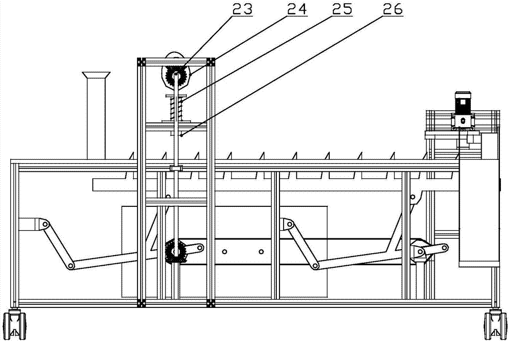 Automatic printing and counting device for square box