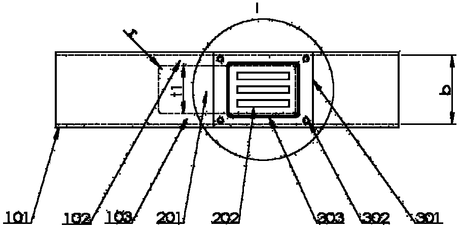 Rectangular-waveguide TM11-mode microwave high-power ribbon electron beam collector