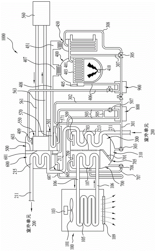 Low temperature generator and absorption cold and hot water machine including the low temperature generator