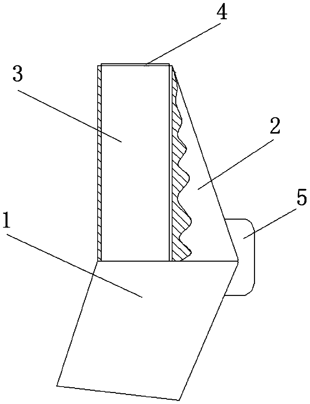 Corn ear weight grading compressed air nozzle opening