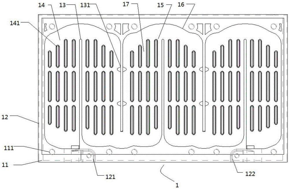 Liquid heat dissipation structure for motor controller