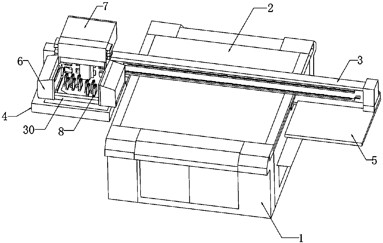 Varnish printing device for UV printer