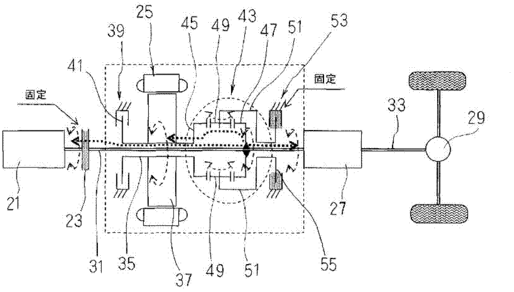 Power transmission mechanism for parallel hybrid vehicle