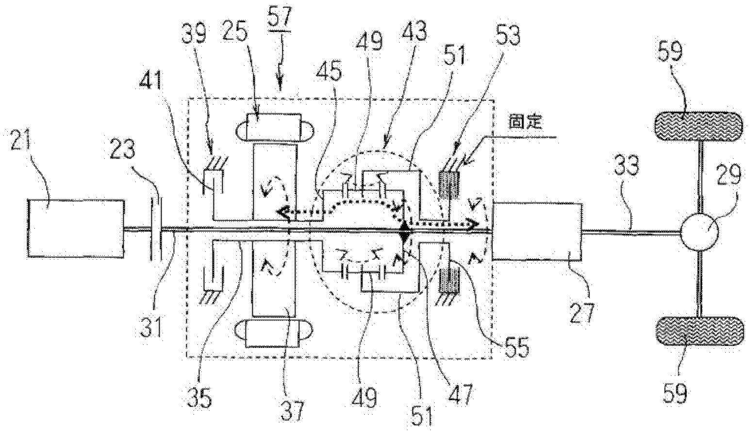 Power transmission mechanism for parallel hybrid vehicle