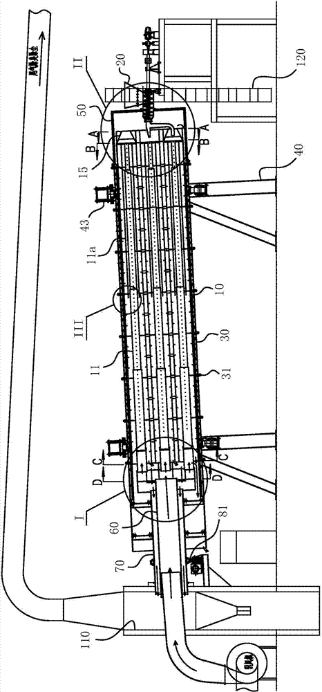 Municipal sludge drying device