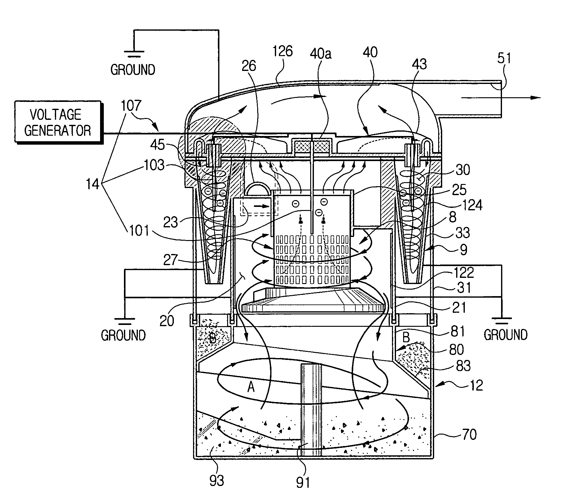 Cyclone dust collecting apparatus