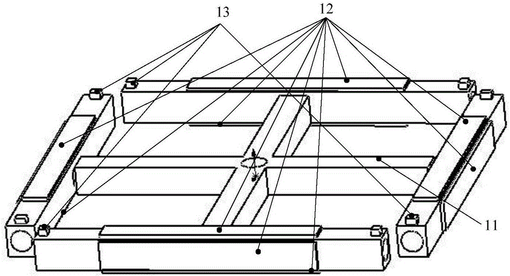 Planar motor driven based on piezoelectric vibrator shaped like Chinese character tian and drive method