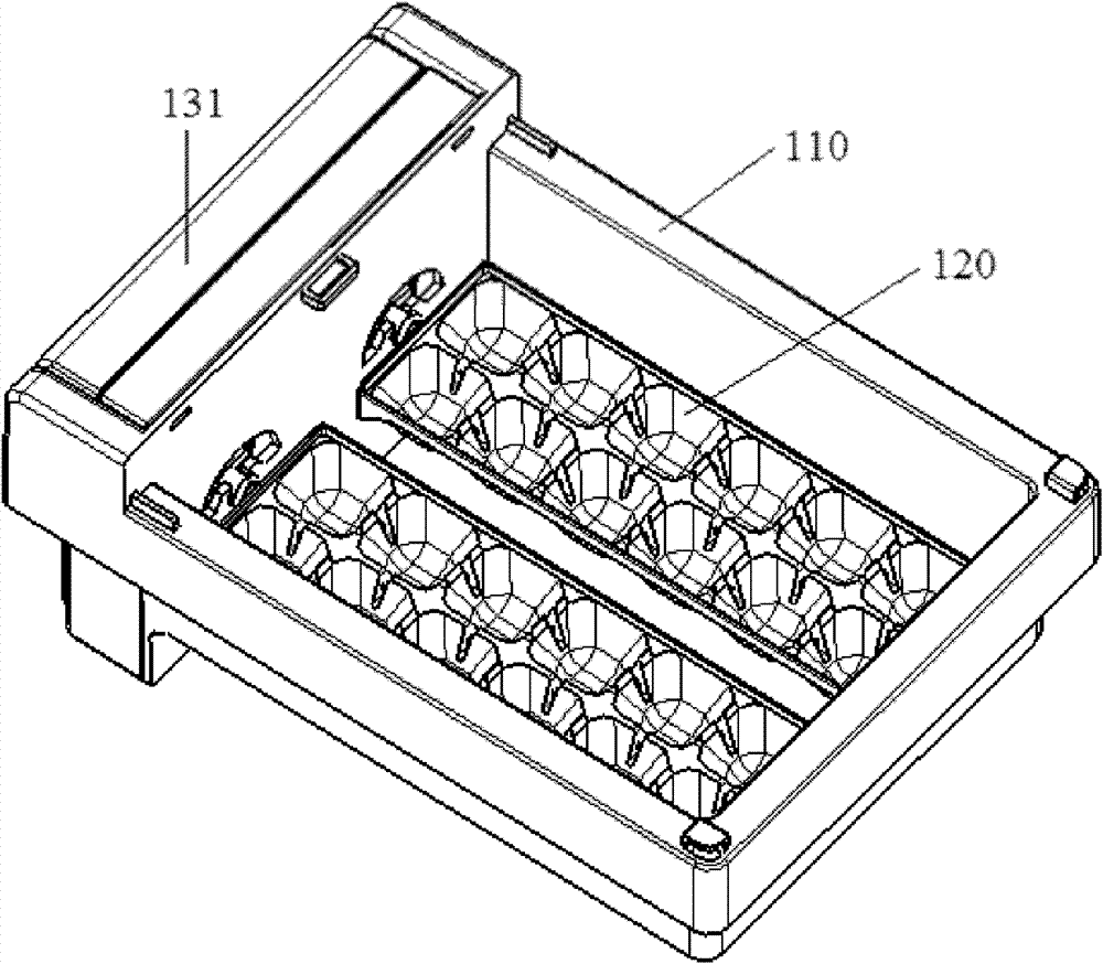 Manual operation ice machine and refrigerator with same