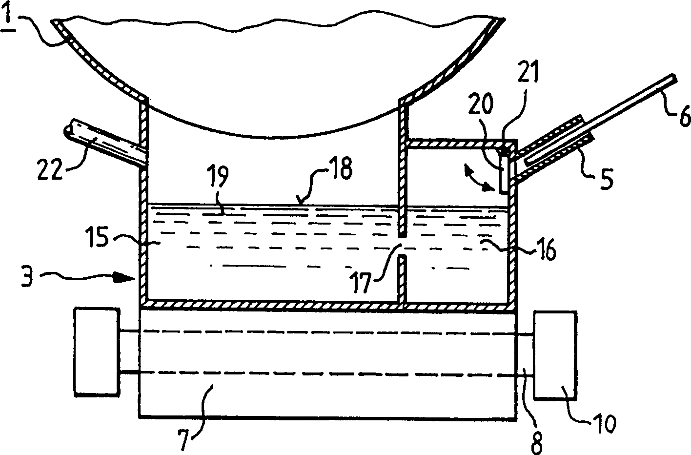 Vapor-deposited coating device for vacuum vapor-deposited coating apparatus