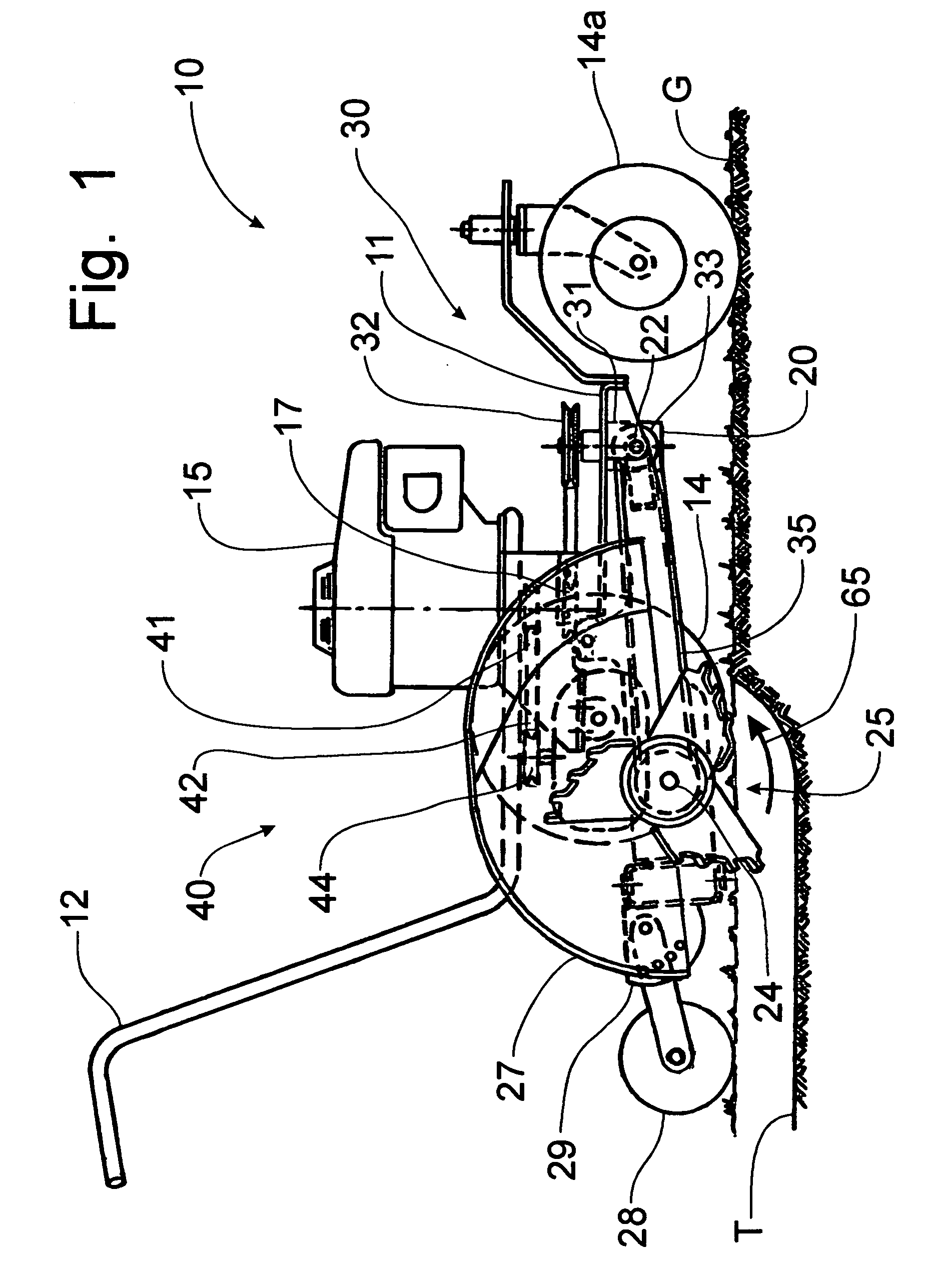 Walk-behind landscape edger/trencher